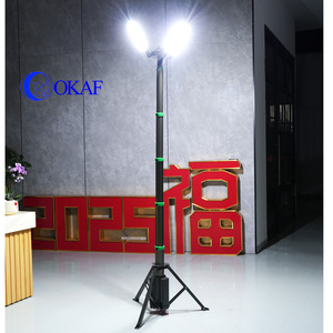 Trípode <span class=keywords><strong>Multifuncional</strong></span> Portátil <span class=keywords><strong>con</strong></span> <span class=keywords><strong>Banco</strong></span> de Energía, Mástil Telescópico Manual para Iluminación Exterior - Product Image 5