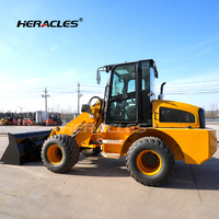 Chargeuse sur pneus multifonction HERACLES Factory, chargeuse frontale 4x4, mini-chargeuse 4500 kg avec moteur et pompe PLC