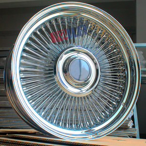 Roues à rayons chromées KELUN Factory de 22 pouces, roues à rayons en acier - Product Image 2