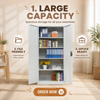 Archivador Metálico de Doble Puerta - Diseño Moderno para Oficina, Taller y Dormitorio