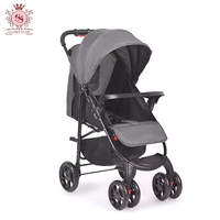 Système de voyage en lin en gros pour poussette avec cadre en alliage d'aluminium et roues universelles à 360 degrés - Poussette pliable légère
