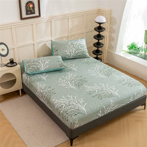 Commercio all'ingrosso 1800 filo di lusso egiziano microfibra lenzuolo stampato floreale Super morbido profondo tasca 4 pezzi Home Hotel - Product Image 5