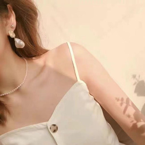 อุปกรณ์ทำเครื่องประดับเงินแท้ S925 สำหรับต่างหูมุกสไตล์วินเทจ พร้อมลูกปัดทรงกลมขนาด 8-13 มม. รุ่น 20862 ถาดเปล่า - Product Image 2