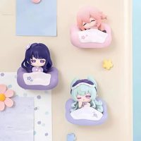 Nouvelle Arrivée Officielle : Lot de 9 Aimants de Réfrigérateur Genshin Impact Série Dreaming, Boîte Mystère, Mini Figurines Anime Version Q, Ornements