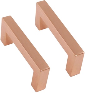 Maniglia e manopola cucina e armadio armadio per la casa cassetto quadrato tirare <span class=keywords><strong>oro</strong></span> rosa maniglia - Product Image 2
