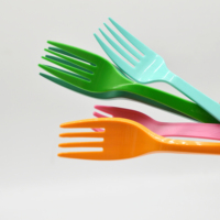 Ensemble de couverts biodégradables en PLA personnalisables et modernes - Cuillère, fourchette, couteau |   Sans BPA, écologique, jetable, pour les fêtes