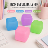 Jouets anti-stress texturés mats personnalisés, jouets à presser pour enfants et adultes, grands cubes de glace