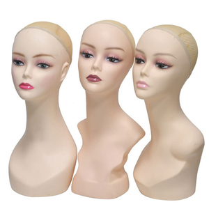 Tête <span class=keywords><strong>de</strong></span> mannequin réaliste bon marché pour présentoir à perruque avec épaules tête <span class=keywords><strong>de</strong></span> mannequin femme - Product Image 1