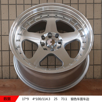 Rines de Lujo Forjados en Aleación de Aluminio 6061-T6 para Autos de Pasajeros, de 15-20 Pulgadas, 5x100, 5x108, 5x114.3 PCD, 50mm 0mm ET