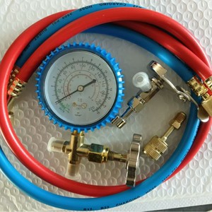 Kit d'outils de charge de fréon 466 avec manomètre à diaphragme, jauge de réfrigérant automobile et connecteur de véhicule - Product Image 5