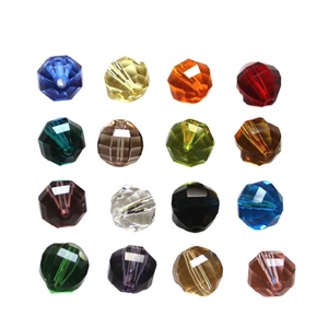 Lot de 50 perles synthétiques en cristal facetté, forme de pastèque irrégulière, multicolores, pour la fabrication de bijoux et boucles d'oreilles DIY - Product Image 4