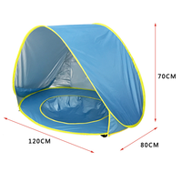 Protection solaire UV Tente de plage pliable portable, abri solaire, piscine pour enfants, tente pour bébé