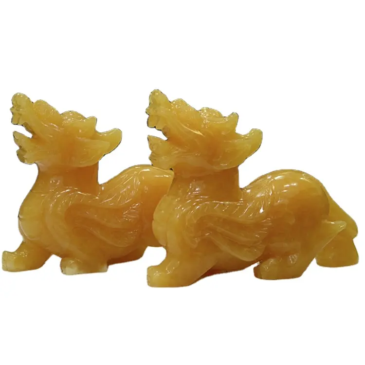 2023 Fengshui cristal fenshui pixiu sculpture animal pierre précieuse naturelle jade d'afrique