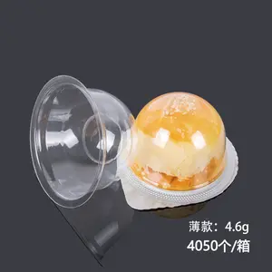 Einweg plastik Transparente Mini Cupcake Box Moon Cake Kuchen Verpackungs behälter Muffin Pod Dome Box