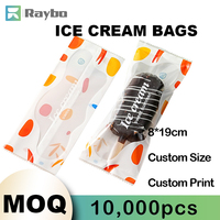 Sacs d'emballage pour glaces et crèmes glacées en plastique PE RAYBO de 8 à 19 cm, imprimés et de taille personnalisée