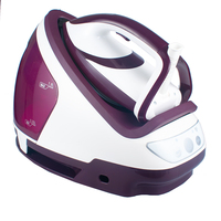 Station de vapeur électrique verticale professionnelle avec réservoir d'eau de 1,9 L, fer à repasser pour vêtements, jet de vapeur de 500 g/min, chauffe rapide