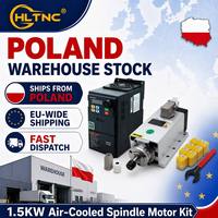 Kit moteur de broche pour routeur CNC, refroidi par air, 220V, VFD ER20, avec jeu de pinces, puissances 1.5KW, 2.2KW, 3.5KW, en stock UE Pologne