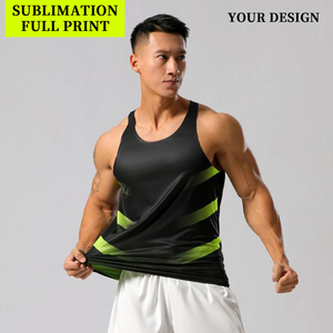 Wholesale Athletic Sports Light Quick Dry Running Singlets Training Workout Sleeveless Shirt <b>Badminton</b> Blank - Product Image 1