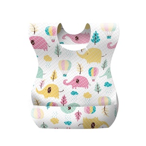 Babebay Tovagliette adesive usa e getta, confezione da 40 pezzi per neonati e bambini, tovagliette da ristorante 30 x 40 cm, tovagliette adesive per bambini, tema Happy Zoo, CD-0608
