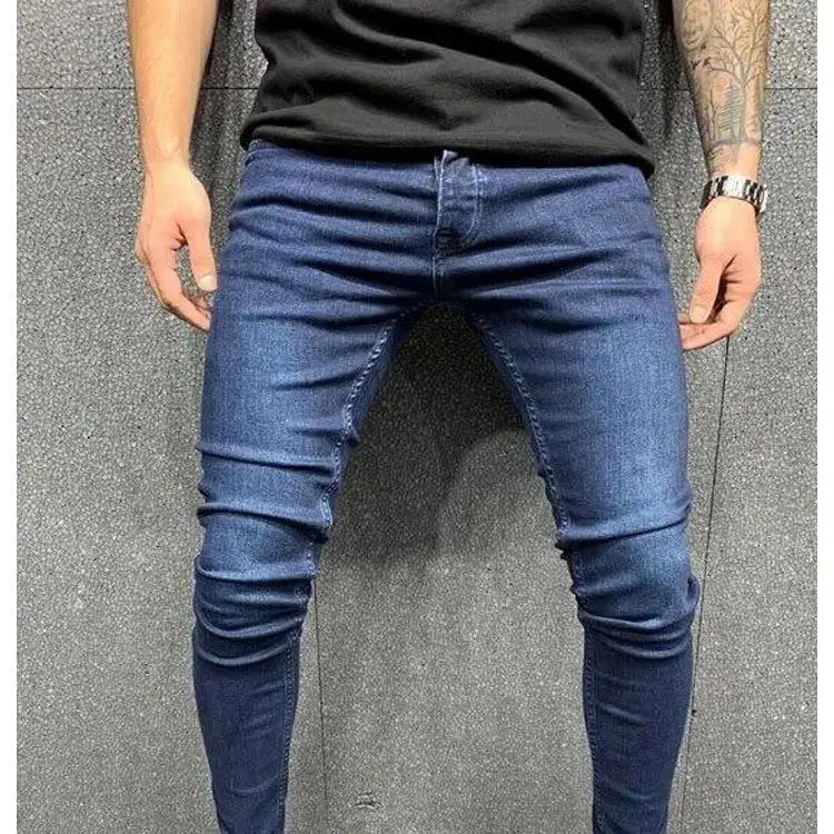 Neues Design Hochwertige Jeans Slim Ripped Casual Freizeit hose Hose Skinny Men Jeans