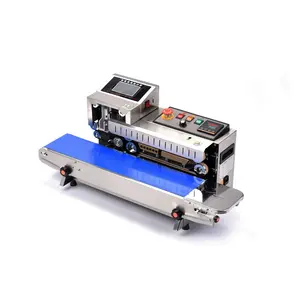Youngsun Plastic Zakband Sealer Vervaldatum Qr Codering Continue Sluitmachine Met Inkjetprinter