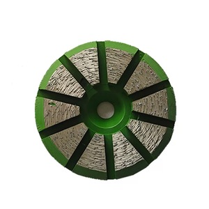 3 inch trái phiếu kim loại kim cương Đĩa đánh bóng Bê tông với <span class=keywords><strong>10</strong></span> phân đoạn kim cương công cụ cho mài Granite kim cương Mài Giày - Product Image 3