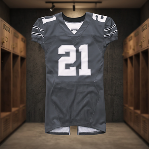 Maillots et uniformes de football américain personnalisés de bonne qualité - Spandex/Polyester, manches courtes, taille plus, unisexe - Product Image 3