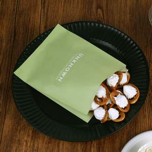 Sacs en papier recyclables personnalisés, écologiques, pour la restauration rapide, à emporter, hamburger, collation, sac en papier kraft - Product Image 5