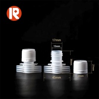 Bouchon à vis vert de 15 mm Sanrun, écologique, durable, réutilisable, anti-fuite, avec bec verseur, personnalisable avec logo, pour liquides et jus, en plastique, vente en gros