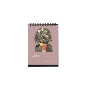 Kertas Logo Kustom 2025 Grosir Kalender Sederhana Kreatif Dekorasi Meja Kantor Kalender Portabel - Product Image 2