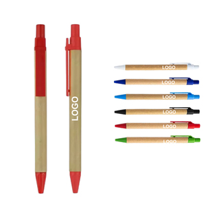 Stylo à bille promotionnel en carton recyclé bon marché à vendre - Product Image 1