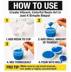 40 צבעים של משחת פיגמנט לשרף אפוקסי, סט פיגמנט אפוקסי אטום, משחת צבע אפוקסי ואבקת מיקה בריכוז גבוה לשרף - Product Image 6