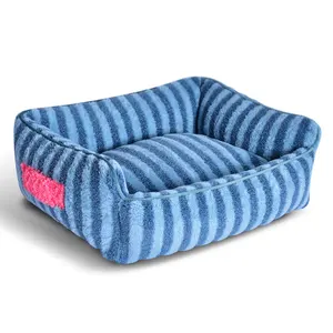 Lovely Pet Dog Beds Cozy Pet calming indoor cat Bed non slip bottom Small Dogs Washable Soft Cute Pet cat Bed Sofa