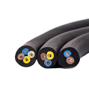 Free Sample 2 3 4 5 Core PVC Flexible Royal Cord Rvv Electrical Wire Power Cables