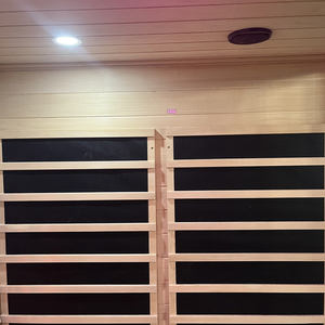 Традиционная гибридная инфракрасная сауна из цельного канадского кедра на 1-4 человека с полным спектром излучения для улицы, в продаже - Product Image 2