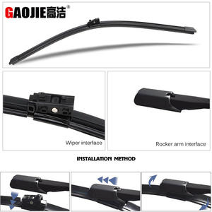 Limpiaparabrisas sin marco para Mercedes-Benz CLA-Class X156 2016-2018, goma sintética, ángulo de raspado de 180° - Product Image 5