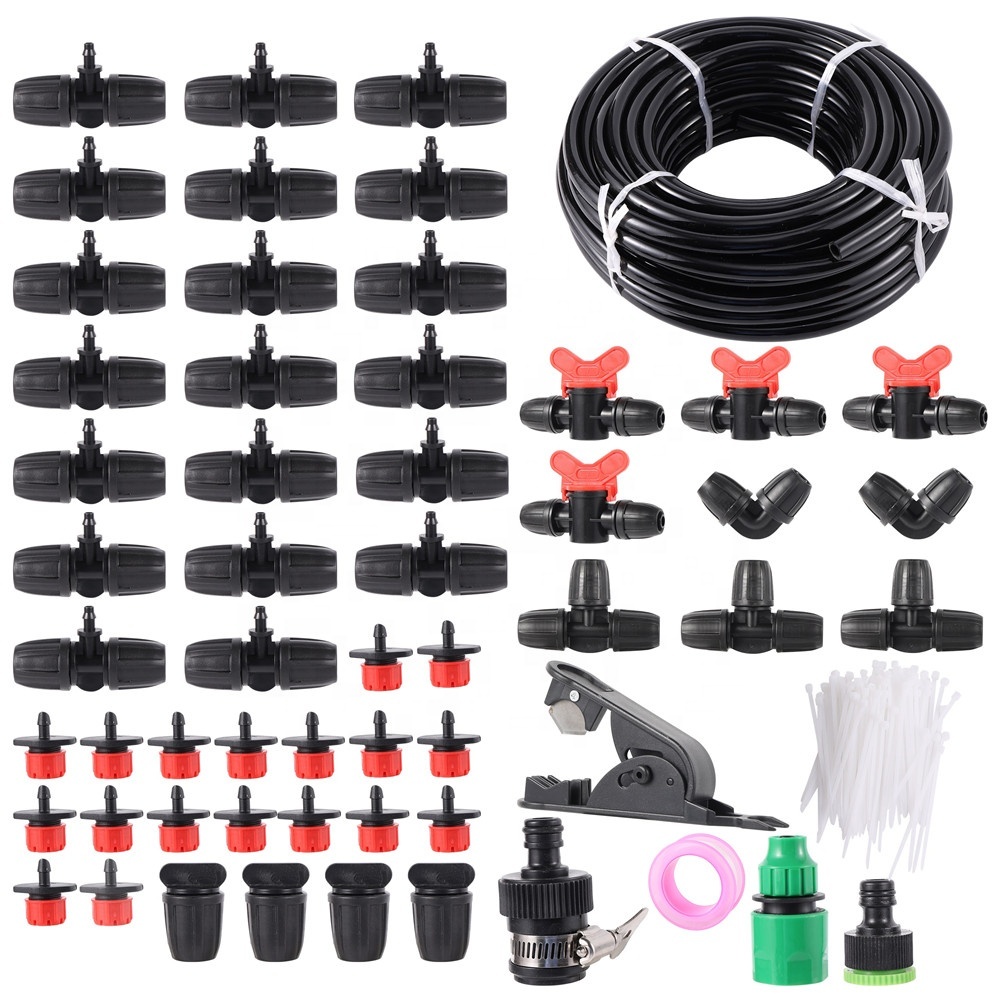 Kit d'irrigation goutte-à-goutte micro-irrigation de jardin de 45m