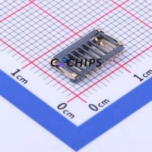 TF-018 SD Card / Memory Card Connector SMD Connector Plug-In Type MicroSD Card (TF Card) Card Holder 1.5mm - Product Image 2