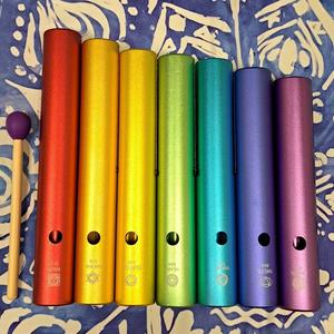 Tubos de Cristal para los Siete Chakras, Instrumentos Musicales, Colores Personalizados, Juego de Sonidos, Campanas de Cristal, Barra de Sonidos - Product Image 2