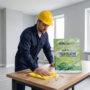 Paños de Malla No Tejida Amarillos MinPar, Empaquetados Individualmente, Fuerte Adhesión al Polvo, para Reacabado Automotriz y Limpieza de Muebles - Product Image 6