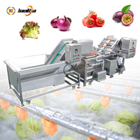 Ligne de lavage automatique de fruits et légumes, machine de nettoyage pour légumes à feuilles, laveuse de tomates, pommes, choux et oignons