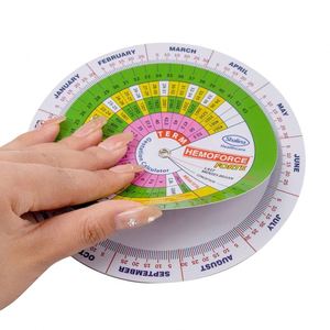 วงล้อคำนวณวันคลอดสำหรับสตรีมีครรภ์ BMI พร้อมตลับวัดสัดส่วนสำหรับโปรโมชั่น - Product Image 1