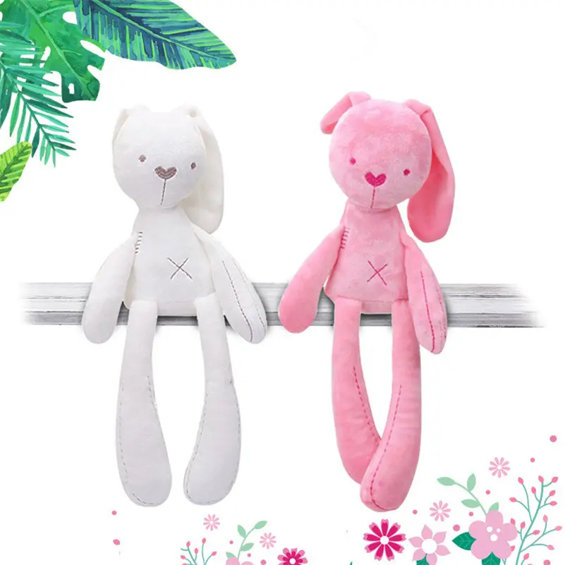 Wholesale Cheap Soft Baby Rabbit Comforting Sleeping Doll Toys Baby Play Games Plush Stuffed Toys