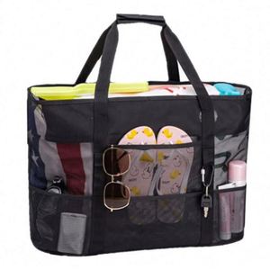 Sacs de plage extra larges pour les voyages d'été, imperméables, légers, avec poches et fermeture éclair - Product Image 4