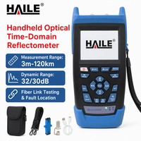 Équipement de fibre optique HAILE, testeur OTDR portable, testeur de fibre optique OTDR 32/30dB 3m-120KM 1310nm/1550nm, écran LCD couleur 3,5 pouces