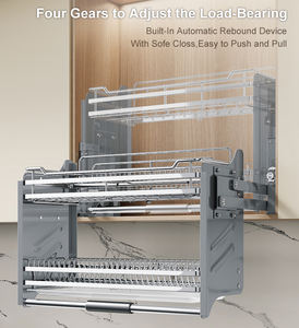 Giá để đồ nhà bếp HNOSS Roeasy, hệ thống kéo xuống, nâng hạ, giỏ kéo xuống, giá để đĩa - Product Image 5