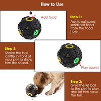 Jouet interactif moderne pour chien Elecpet, distributeur de friandises en silicone durable, balle de puzzle alimentaire, jouet à mâcher doux pour petits chiens et chats