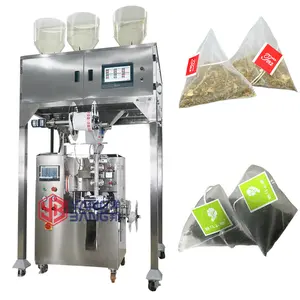 Yangbang Automatic Herbs Pyramid Tea Bag Scale Weighing And Packing Machine Nylon Tea Bag Packing Machine
