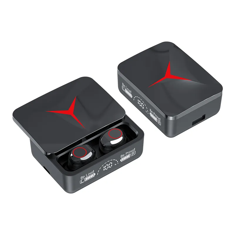 Novo M90 TWS Wireless Earbuds Digital Display Esporte Headphone Jogo Headset Ruído Cancelamento BT V5.3 Fones De Ouvido Com Microfone