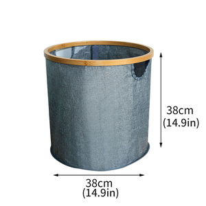 Công suất lớn tre có thể gập lại cản trở 2-phần vải giặt giỏ với nắp tùy chỉnh kích thước Oxford đóng mở túi sử dụng nhà - Product Image 3